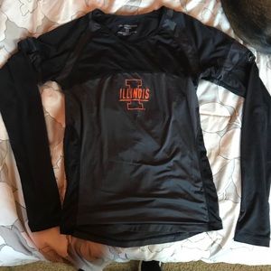 Illinois Running long sleeved Brooks Running shirt